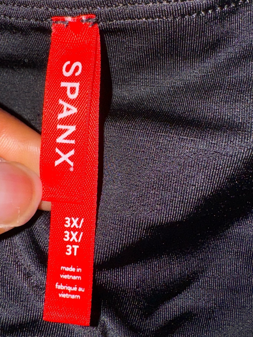 SPANX Black Leggings with Red Brand Tag - Picture 6 of 10